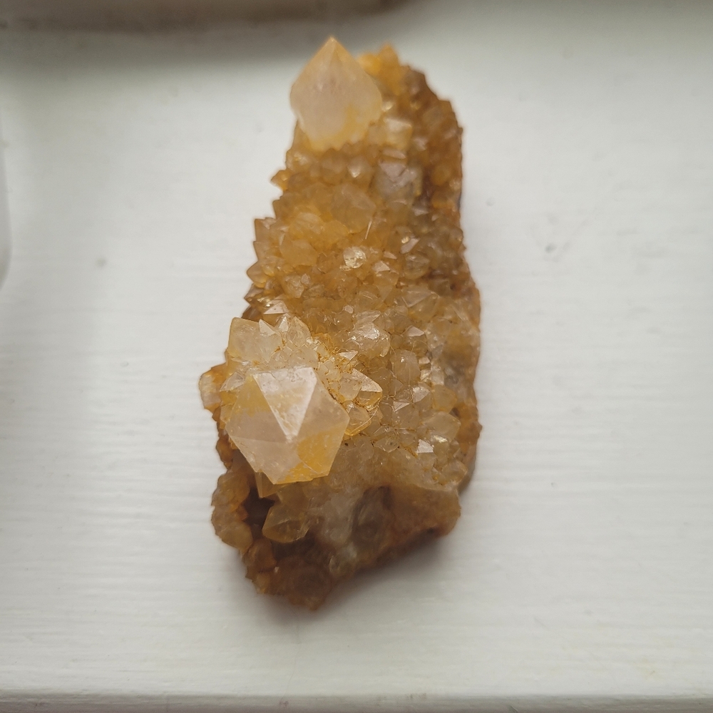 Golden Citrine Spirit Quartz Crystal Cluster 5"